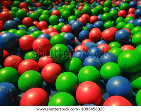 Colorful rubber balls