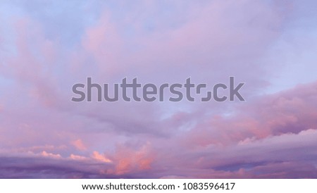 Sky and clouds at sunset, the color mixed is fantastic