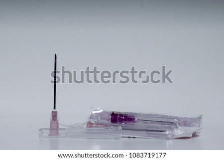 New syringe in bag