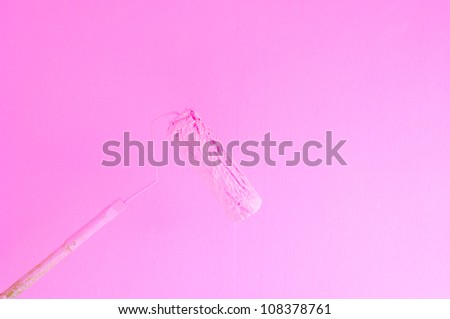 Paint the pink  wall