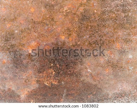 Stock macro photo of the texture of rusted metal.   Useful for layer masks or abstract backgrounds.