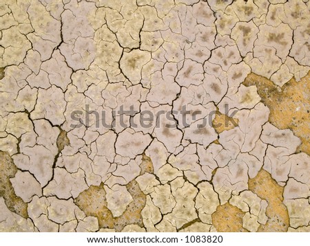 Stock macro photo of the texture of dried muddy dirt.  Useful for layer masks and abstract backgrounds.