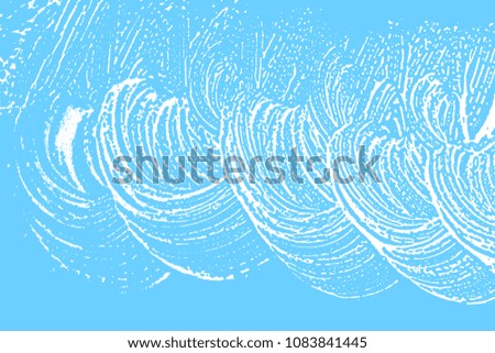 Natural soap texture. Admirable light blue foam trace background. Artistic likable soap suds. Cleanliness, cleanness, purity concept. Vector illustration.