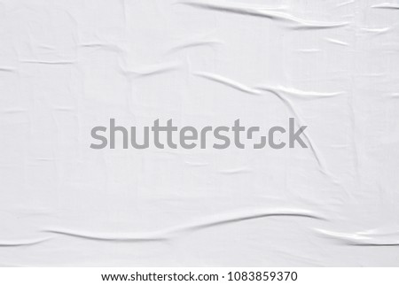white weathered creased poster paper texture background  Royalty-Free Stock Photo #1083859370