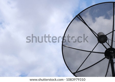a dish of satellite for TV