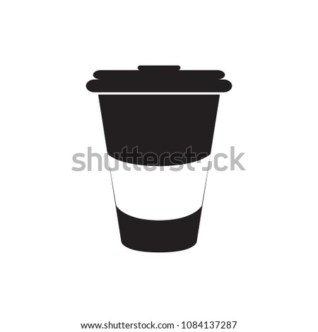 Isolated coffee plastic cup icon