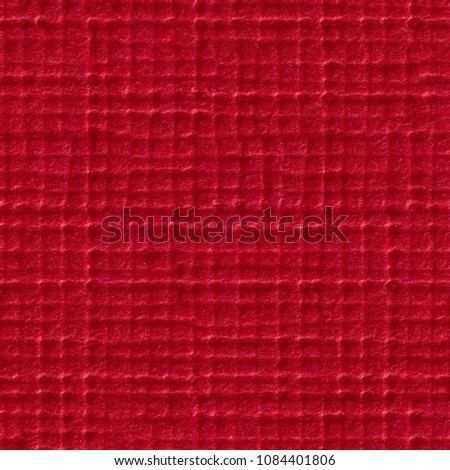 Reticulate saturated paper texture in red colour. Seamless square background, tile ready. High resolution photo.