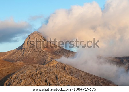Mountains landscape of Crete, Greece.