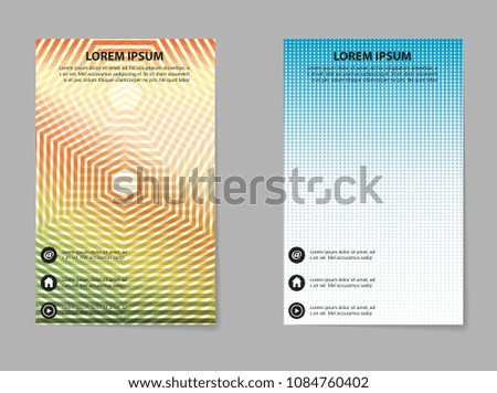Business brochure flyer. Vector illustration