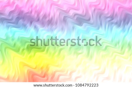 Light Multicolor, Rainbow vector pattern with liquid shapes. Shining illustration, which consist of blurred lines, circles. A completely new template for your business design.