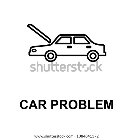 car problem icon. Element of car repair for mobile concept and web apps. Detailed  icon can be used for web and mobile. Premium icon on white background