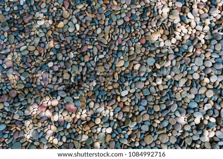 Colorful Beach Stone Background, Colorful Pebbles Background, Pebbled of the Beach Photo Wallpaper.