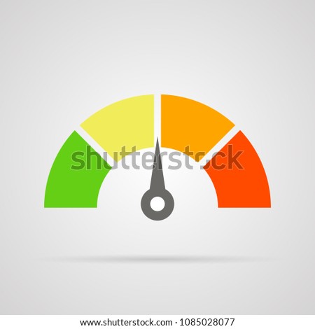 Credit score speedometer