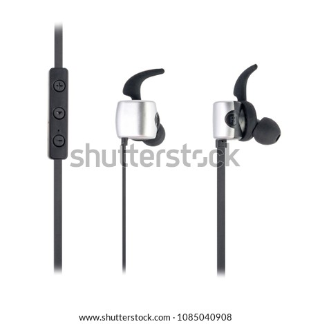 Wireless headphones Isolated on a white background