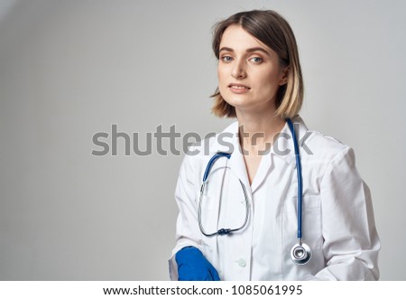   doctor with stethoscope, medicine                             
