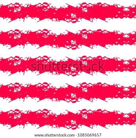 Vector Seamless Magenta Stripes on White Background, Background Template.