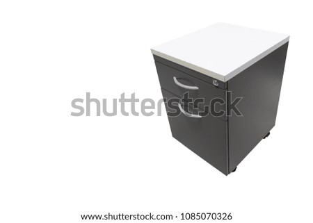 file folder documents In a file cabinet retention concept business office equipment, isolated with white background copy space.