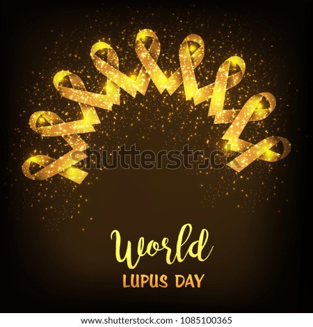 Vector illustration of a Background for World Lupus Day.
