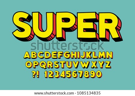 SUPER-ALPHABET Stock Vector Images - Avopix.com