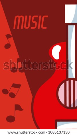 Acoustic guitar music instrument