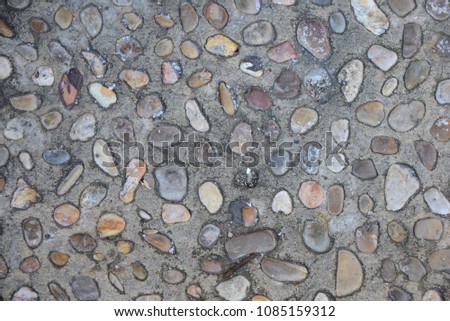 Cityscapes, paving stones in Mallorca, Palma de Mallorca, Balearic Islands, Spain