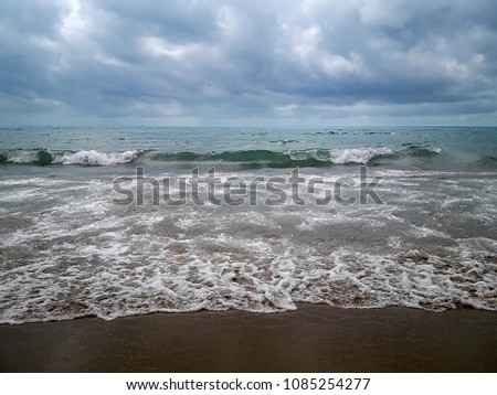 Storm on the sea