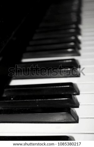 A picture of the piano keys.