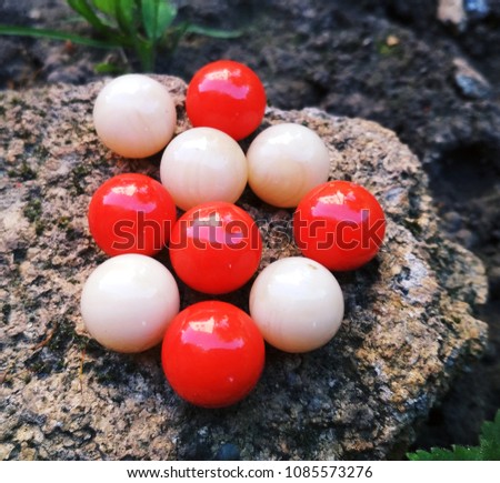stone balls. photo from phone