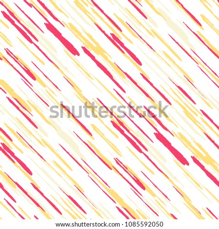 Diagonal Grunge Stripes. Abstract Texture with Dry Brush Strokes. Scribbled Grunge Rapport for Fabric, Cloth, Textile Rustic Vector Background.