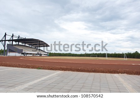 empty  soccer stadium