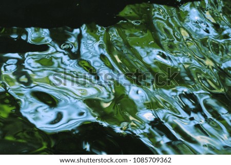 Surface of the water when light is squeezed.