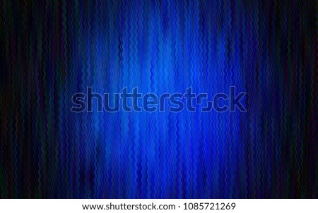 Dark BLUE vector template with bubble shapes. Shining illustration, which consist of blurred lines, circles. The template for cell phone backgrounds.