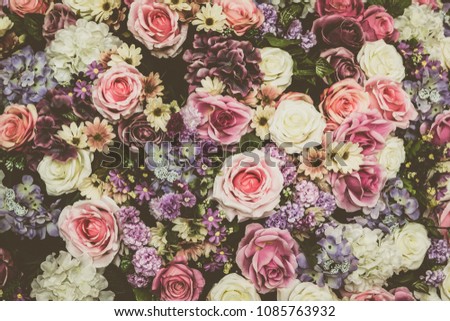 flower backgrounds - vintage effect style pictures