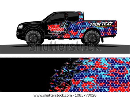 car livery vector. abstract explosion with grunge background design for vehicle vinyl wrap