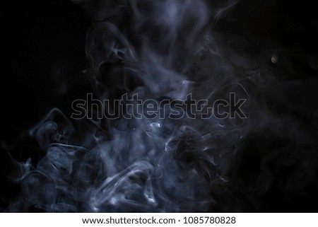 Smoke Black background Used in editing  Second hand smoke

