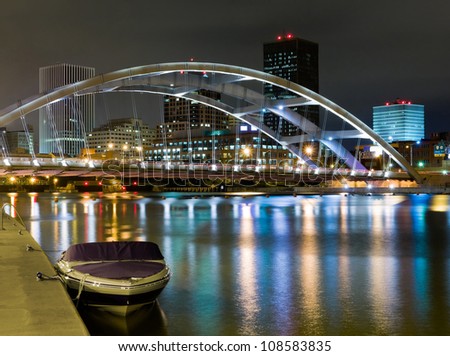 Rochester at night, New York State
