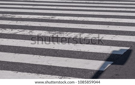 Close up view of pedestrian crossing 