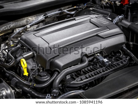 Car engine close-up, background picture.