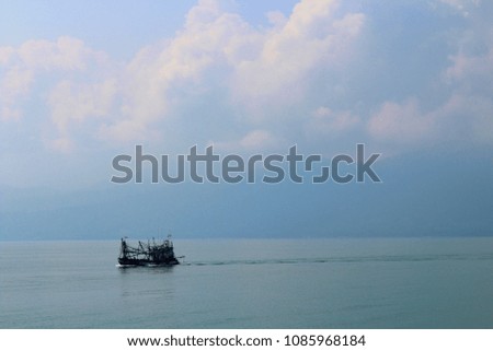 Boat Alone in the Water Near Koh Chang, Thailand