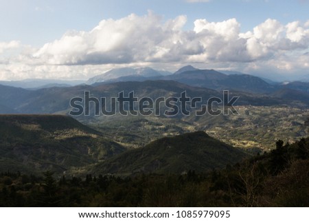 Greece mountains in springtime, Epirus,  Tzoumerka,Karpenissi