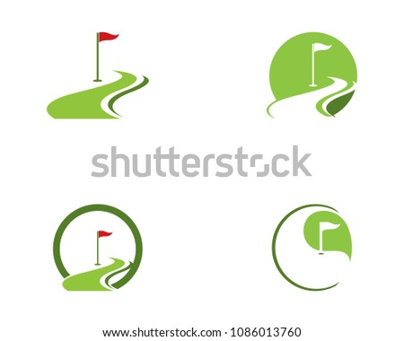 Golf icon logo template