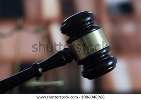 law concept Judge gavel and legal book  justice Lawyer workplace