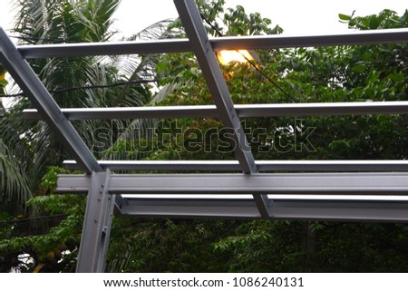 Construction of aluminium zinc for roof of carport