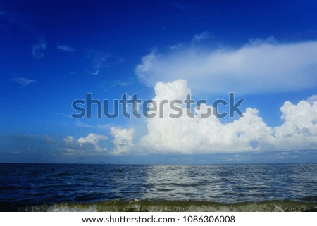 Cloud and sea