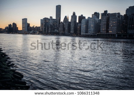 New York at dusk