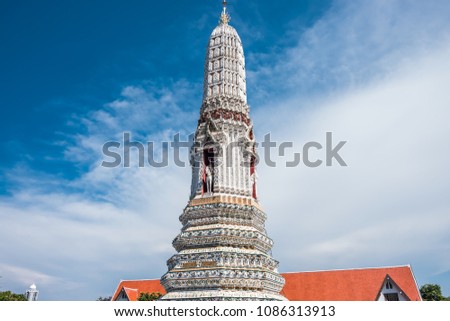 Wat Arun pagoda is a tourist attraction of Thailand. It is located in Bangkok, the capital of Thailand. Which is very beautiful.