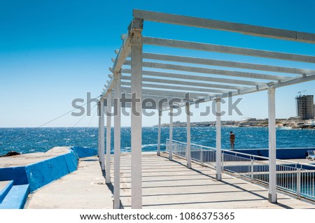 Sliema pool in Malta island