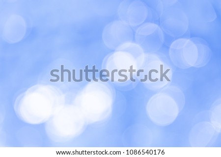 Blue bokeh background from natural