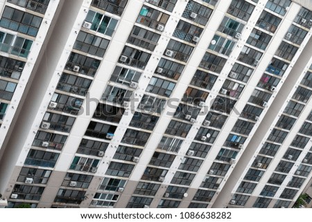 Home windows and air conditioners abstract background