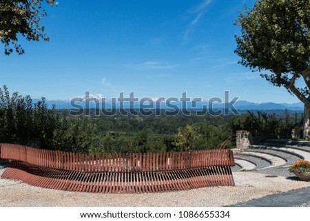 The balcony on the Tronavento Ticino Valley, Lonate Pozzolo, Varese, Lombardy, Italy